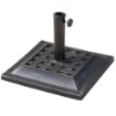 BASE PER OMBRELLONE DA GIARDINO IN RESINA E ACCIAIO VINTAGE 44X44X32CM NERO