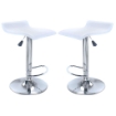 SET 2 SGABELLI DA BAR JAKE IN METALLO E PVC DI COLORE BIANCO