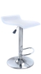 SET 2 SGABELLI DA BAR JAKE IN METALLO E PVC DI COLORE BIANCO