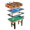 TAVOLO MULTIGIOCO 4IN1 CON CALCIO BALILLA HOCKEY DA TAVOLO PING PONG E BILIARDO