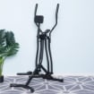 ELLITTICA AIR WALKER CROSS TRAINER PER FITNESS  CON DISPLAY NERO