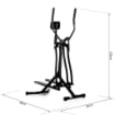 ELLITTICA AIR WALKER CROSS TRAINER PER FITNESS  CON DISPLAY NERO