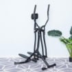 ELLITTICA AIR WALKER CROSS TRAINER PER FITNESS  CON DISPLAY NERO