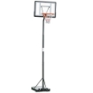 HOMCOM CANESTRO BASKET PER ADULTI CON ALTEZZA REGOLABILE NERO