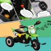 TRICICLO A PEDALI PER BAMBINI ETÀ 18 - 36 MESI VERDE