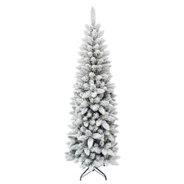 MAURY'S ALBERO DI NATALE EXTRA SLIM INNEVATO 180 CM USATO COME NUOVO