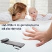 POLTRONA LETTO TRASFORMABILE CON RIVESTIMENTO IN MICROFIBRA GRIGIO SCURO