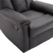 POLTRONA RELAX RECLINABILE IMBOTTITA ERGONOMICA  80 × 97 × 107 CM NERO