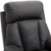 POLTRONA RELAX RECLINABILE IMBOTTITA ERGONOMICA  80 × 97 × 107 CM NERO