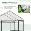 SERRA DA GIARDINO IN PVC TRASPARENTE SCAFFALI PER PIANTE 143 X 143 X 195 CM