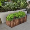 FIORIERA A BOX RETTANGOLARE PER PIANTE 80 X 33 X 30 CM IN LEGNO DI ABETE 