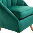 POLTRONCINA CON RIVESTIMENTO IN VELLUTO VERDE