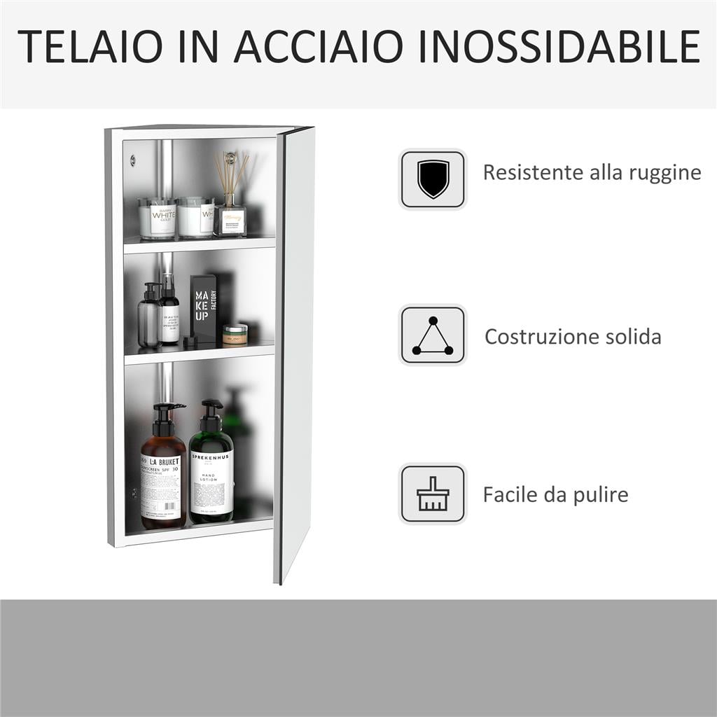 Relaxdays Armadietto Pronto Soccorso Medicinali, Cassetta Medicine con
