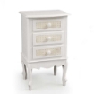 VIENNA MOBILE CASSETTIERA 3 CASSETTI IN LEGNO 42 X 34 X 70 CM BIANCO E CREMA