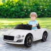 MACCHINA ELETTRICA BENTLEY PER BAMBINI CON PORTIERE 108 X 60 X 43 CM BIANCO