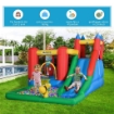 OUTSUNNY GIOCO GONFIABILE PER BAMBINI 3-8 ANNI CON SCIVOLO E PISCINA 330X245X215CM