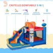 GIOCO GONFIABILE PER BAMBINI 3-8 ANNI CON BORSA DA TRASPORTO 340 X 270 X 227 CM