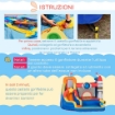 GIOCO GONFIABILE PER BAMBINI 3-8 ANNI CON BORSA DA TRASPORTO 340 X 270 X 227 CM