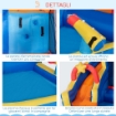 GIOCO GONFIABILE PER BAMBINI 3-8 ANNI CON BORSA DA TRASPORTO 340 X 270 X 227 CM