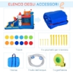 GIOCO GONFIABILE PER BAMBINI 3-8 ANNI CON BORSA DA TRASPORTO 340 X 270 X 227 CM