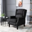 POLTRONA RELAX MASSAGGIANTE RECLINABILE CON TELECOMANDO 78X83X101 CM NERO