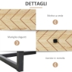 CASSETTIERA DI DESIGN IN STILE INDUSTRIAL LEGNO NATURAL 120X39,5 X 71 CM 