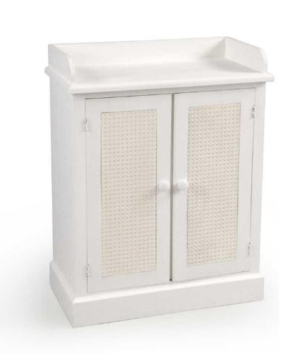 VIENNA MOBILE CON 2 ANTE 63 X 33 X 82 CM COLORE BIANCO E SABBIA