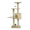 ALBERO TIRAGRAFFI PER GATTO BEIGE 75X40X112CM