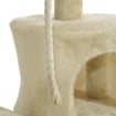 ALBERO TIRAGRAFFI PER GATTO BEIGE 75X40X112CM