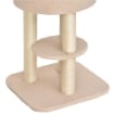 ALBERO TIRAGRAFFI ROBUSTO PER GATTI CON CUCCIA E CORDA SISAL BEIGE