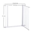 CANCELLETTO DI SICUREZZA PER BAMBINI E ANIMALI DOMESTICI BIANCO 76 X 72-82 CM