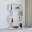 LIBRERIA DI DESIGN MOBILI PER SOGGIORNO MODERNA 4 RIPIANI 80X30X145 CM BIANCO