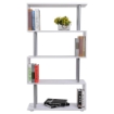 LIBRERIA DI DESIGN MOBILI PER SOGGIORNO MODERNA 4 RIPIANI 80X30X145 CM BIANCO