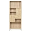 LIBRERIA DA PARETE CON ANTE E CASSETTI IN LEGNO 60 X 30 X 150 CM