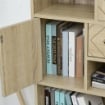 LIBRERIA DA PARETE CON ANTE E CASSETTI IN LEGNO 60 X 30 X 150 CM