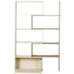 LIBRERIA SCAFFALE RIPIANI SALVASPAZIO IN LEGNO 141 X 29 X 176 CM BEIGE ROVERE