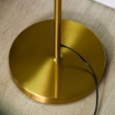 LAMPADA DA TERRA MODERNA CON 3 PUNTI LUCE IN ACCIAIO E VETRO Ø27X159CM ORO