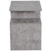 MOBILETTO LIBRERIA A 3 LIVELLI IN LEGNO GRIGIO EFFETTO CEMENTO 45 X 40 X 55 CM