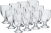 12 BICCHIERI CALICI RISTORANTE MUGHETTO PER ACQUA 245ML EXTRA RESISTENTI