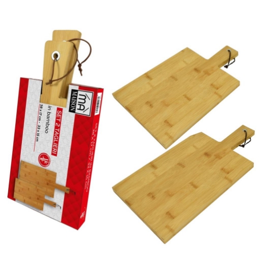 GICO Porta carte da gioco in legno, lunghezza (33 cm), set da 2