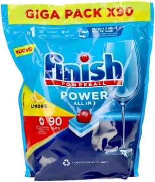 FINISH POWER BALL TUTTO IN 1 GIGA PACK 90PZ LIMONE