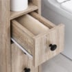 ARMADIETTO DA BAGNO A COLONNA DESIGN COMPATTO 4 RUOTE COLOR ROVERE