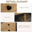 CASSETTIERA PER CAMERA DA LETTO IN LEGNO STILE VINTAGE INDUSTRIALE