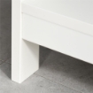 TAVOLO CONSOLLE CON 2 CASSETTI E 2 MENSOLE IN MDF 100 X 30.5 X 80 CM BIANCO