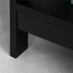 TAVOLO CONSOLLE CON 2 CASSETTI E 2 MENSOLE IN MDF 100 X 30.5 X 80 CM NERO