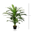 PIANTA TROPICALE DECORATIVA DRACENA FINTA IN PLASTICA CON VASO