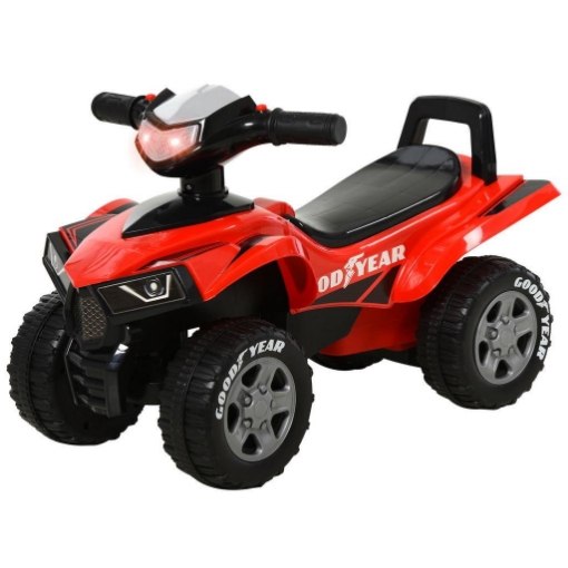 QUAD GIOCATTOLO PER BAMBINI 18-36 MESI CON LICENZA GOODYEAR ROSSO E NERO