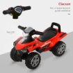 QUAD GIOCATTOLO PER BAMBINI 18-36 MESI CON LICENZA GOODYEAR ROSSO E NERO