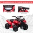 QUAD ELETTRICO PER BAMBINI CON BATTERIA RICARICABILE 6V 18-36 MESI ROSSO