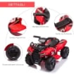 QUAD ELETTRICO PER BAMBINI CON BATTERIA RICARICABILE 6V 18-36 MESI ROSSO